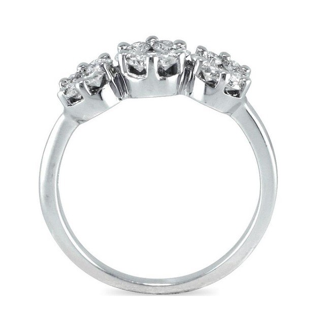 Diamond Cluster Engagement Ring