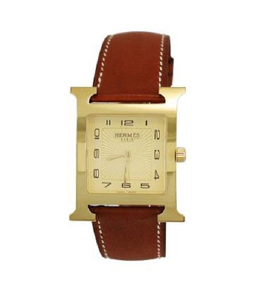 hermes gold watch