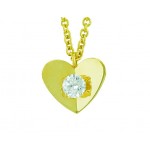 Escada Small Heart Diamond Necklace 14553UA