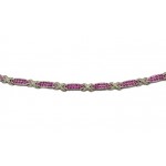 Feraud Pink Sapphire and Diamond Bracelet 29415