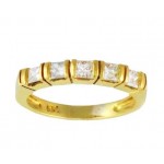 Five Stone Princess Cut Diamond Ring 15534