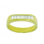Mens Square Frame Diamond Wedding Ring 22693
