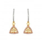 Multi Colored Diamond Earrings 27755