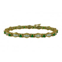 Emerald and Diamond Bracelet 17113